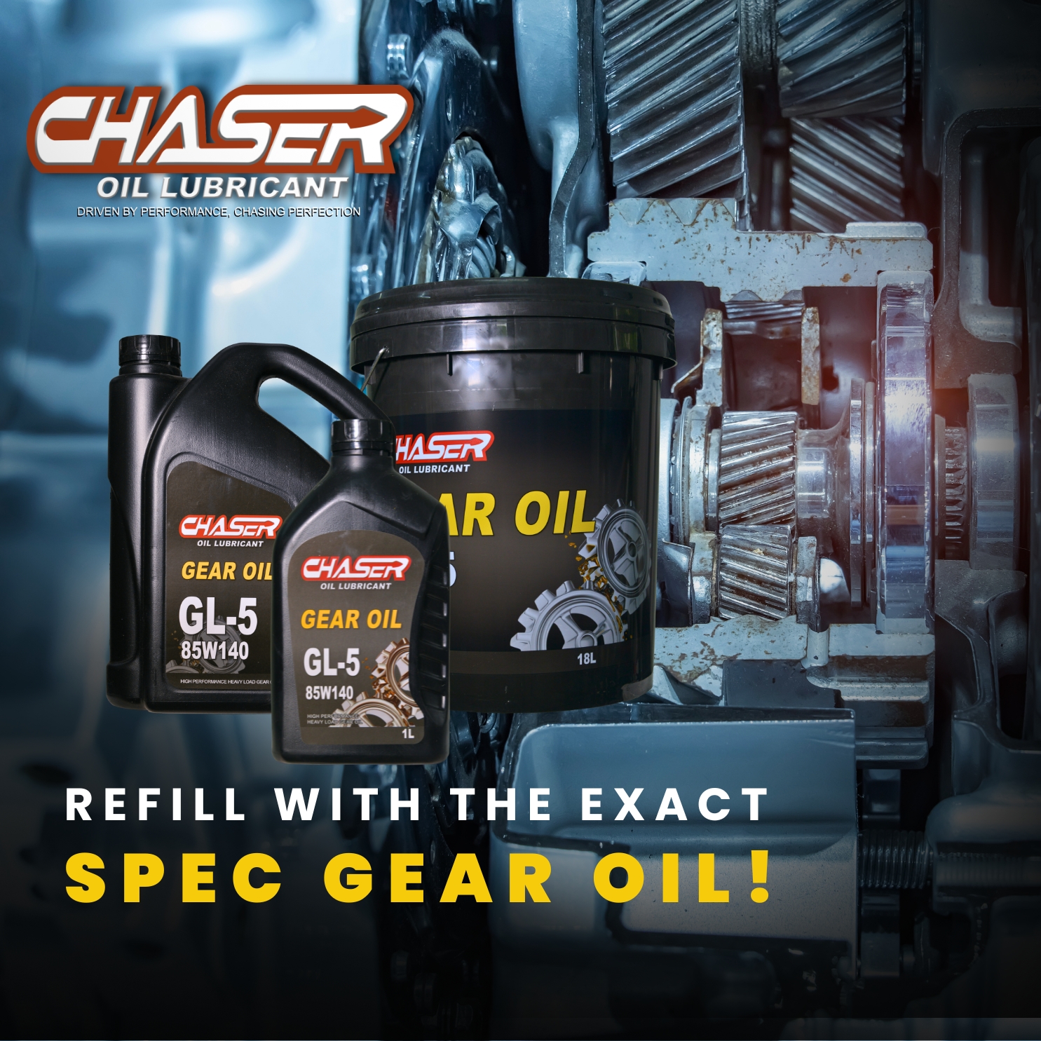Chaser Oil Lubricant tip — Gearbox guardian routine