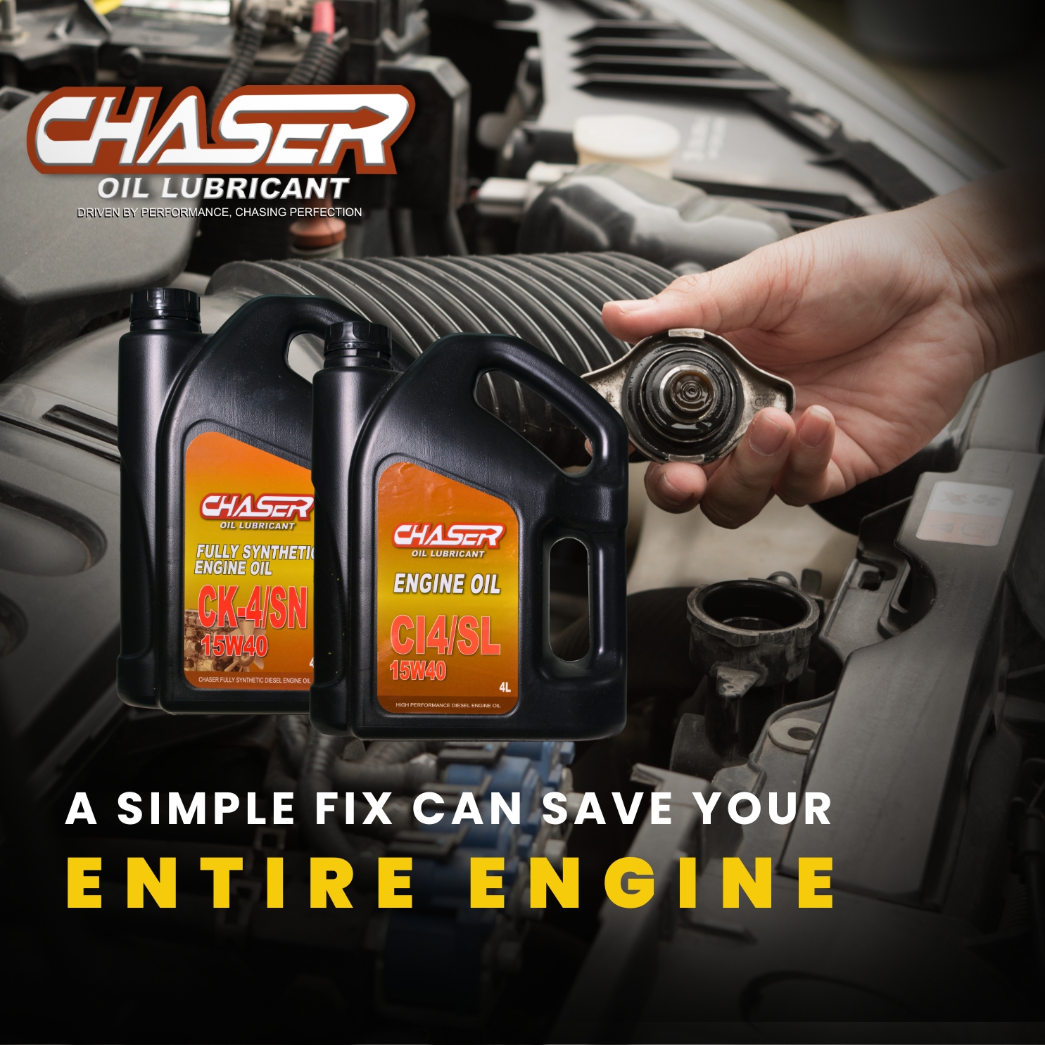 Chaser Oil Lubricant tip — Replace the PCV valve