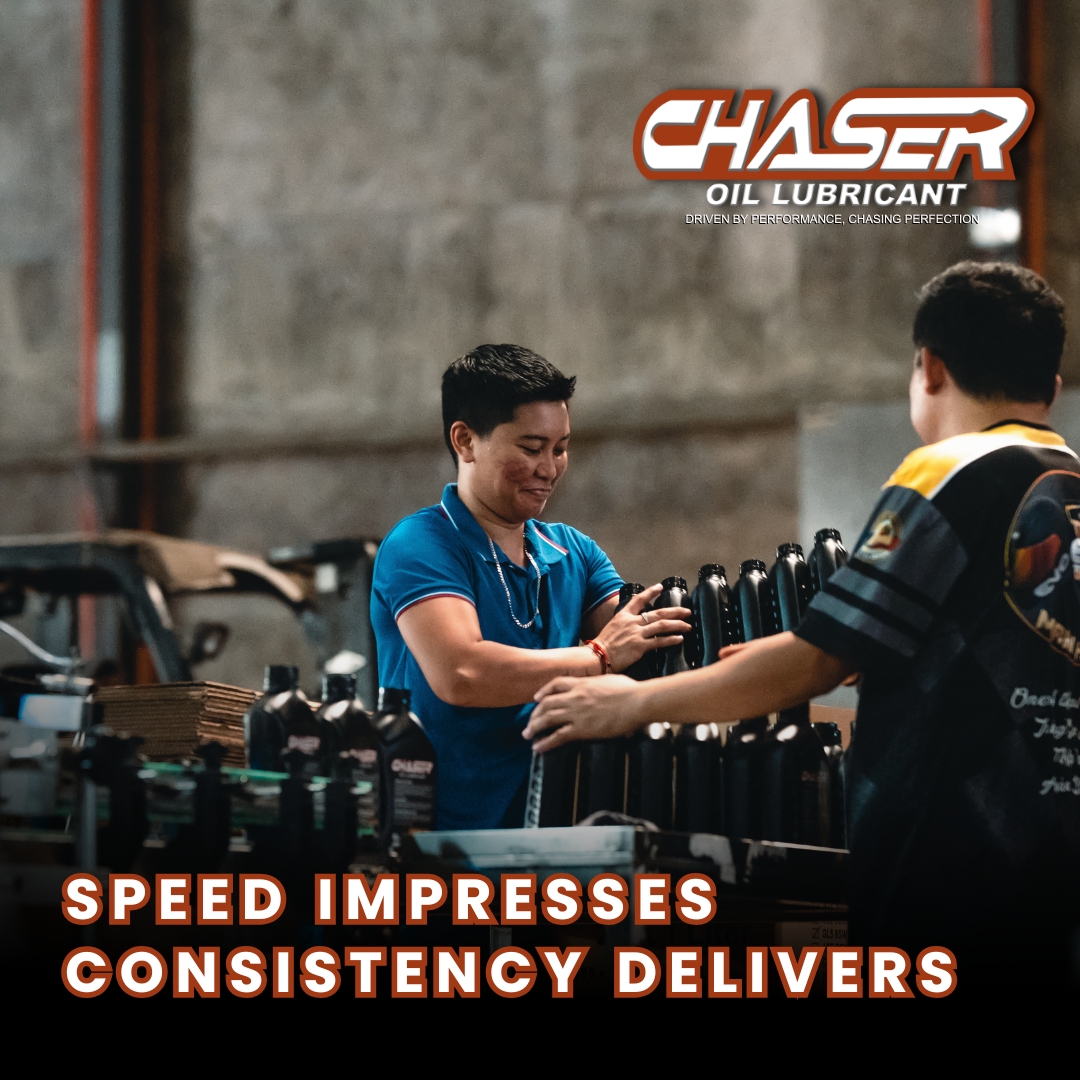 Chaser Oil Lubricant — Speed impresses, consistency delivers