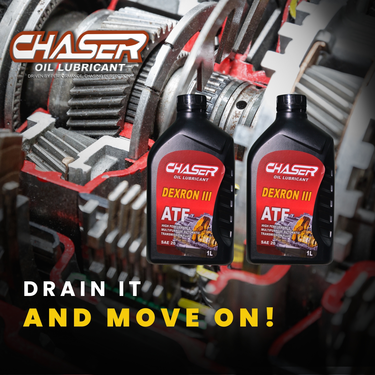 Chaser Oil Lubricant tip — Change the transmission fluid