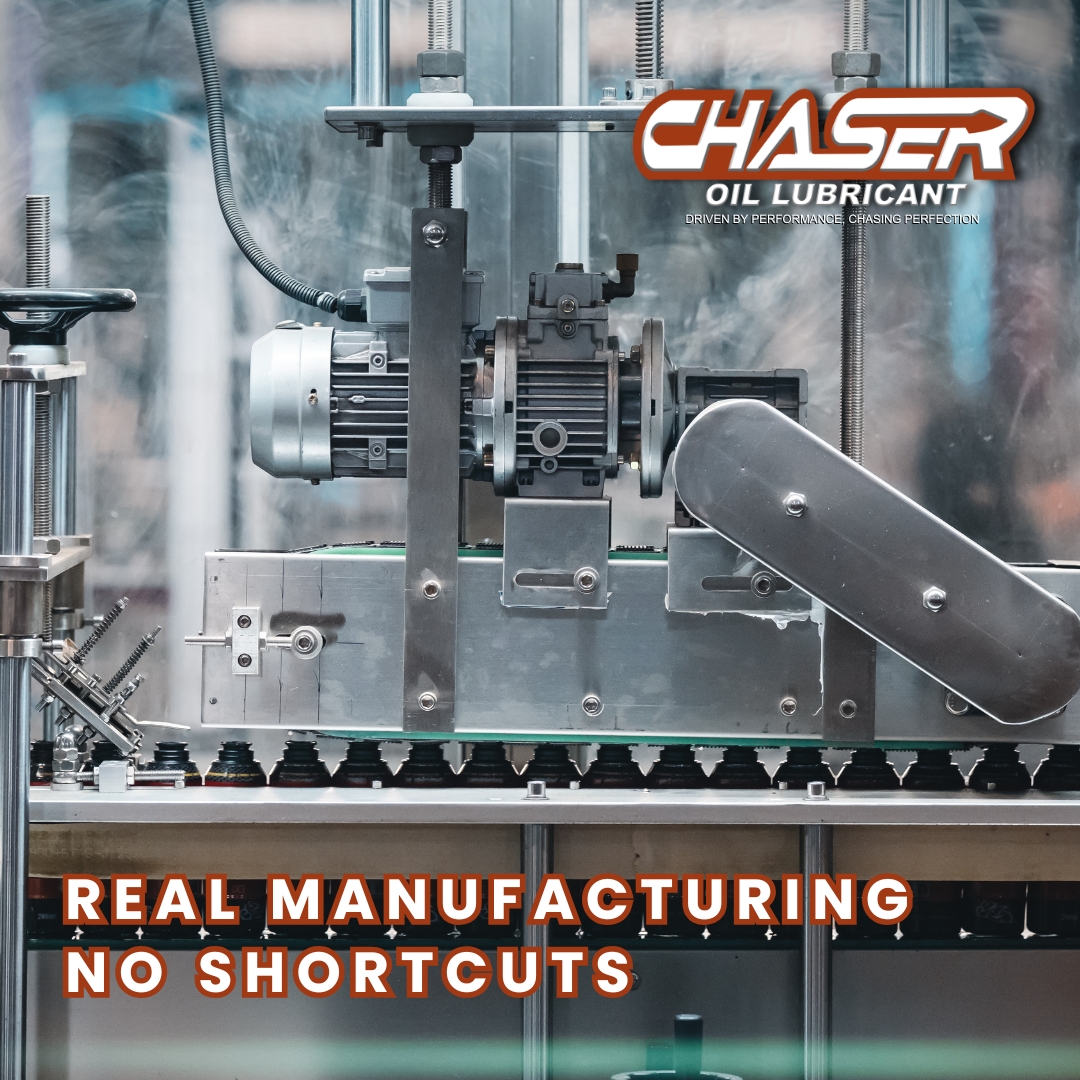 Chaser Oil Lubricant — Real manufacturing, no shortcuts