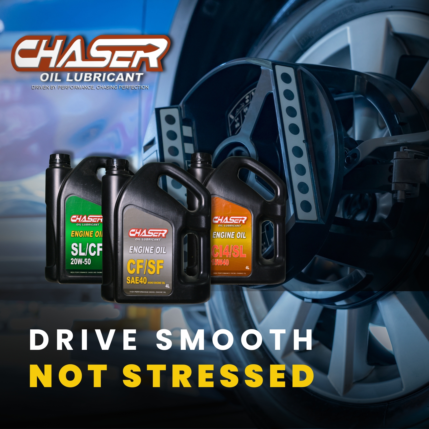 Chaser Oil Lubricant tip — Align your tires